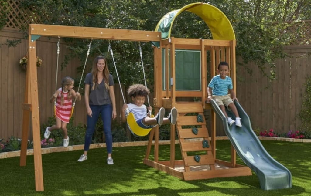 kidkraft swing set