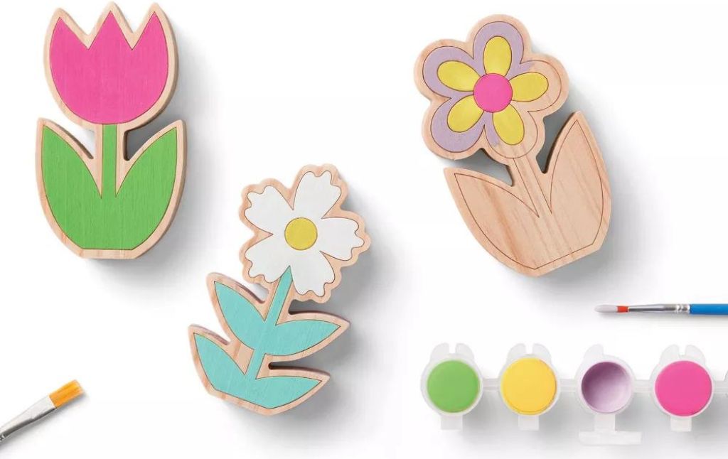 diy wooden flowers