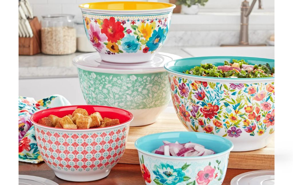 the pioneer woman mixing bowl set