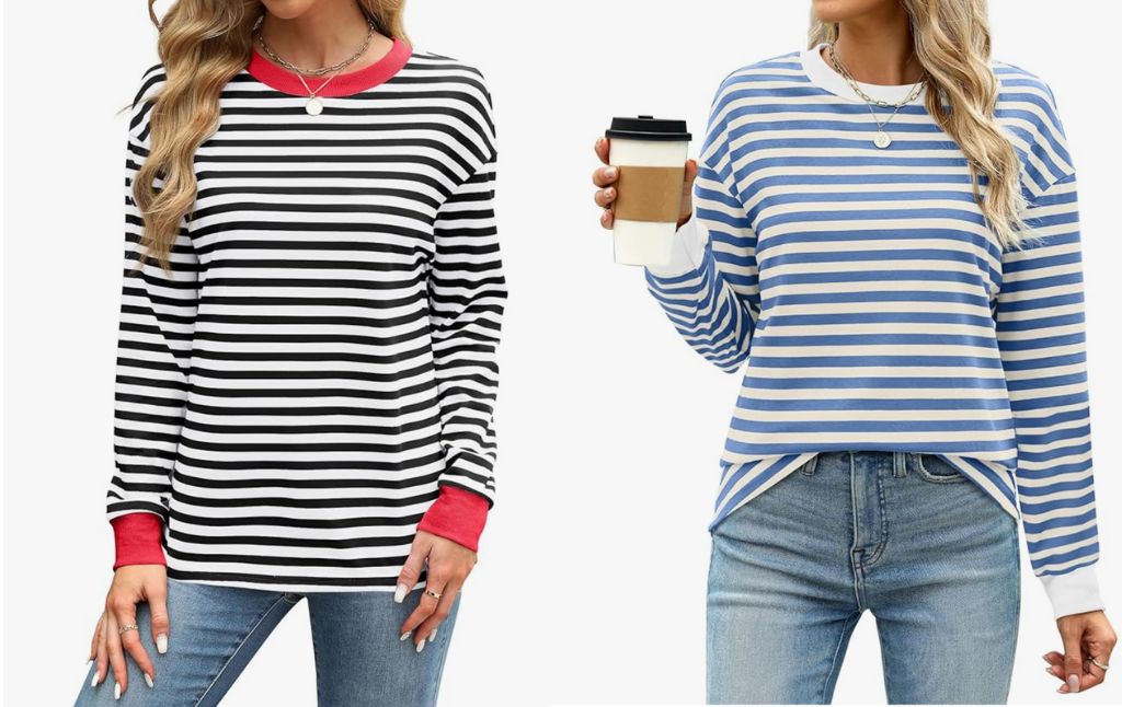 striped long sleeve tee