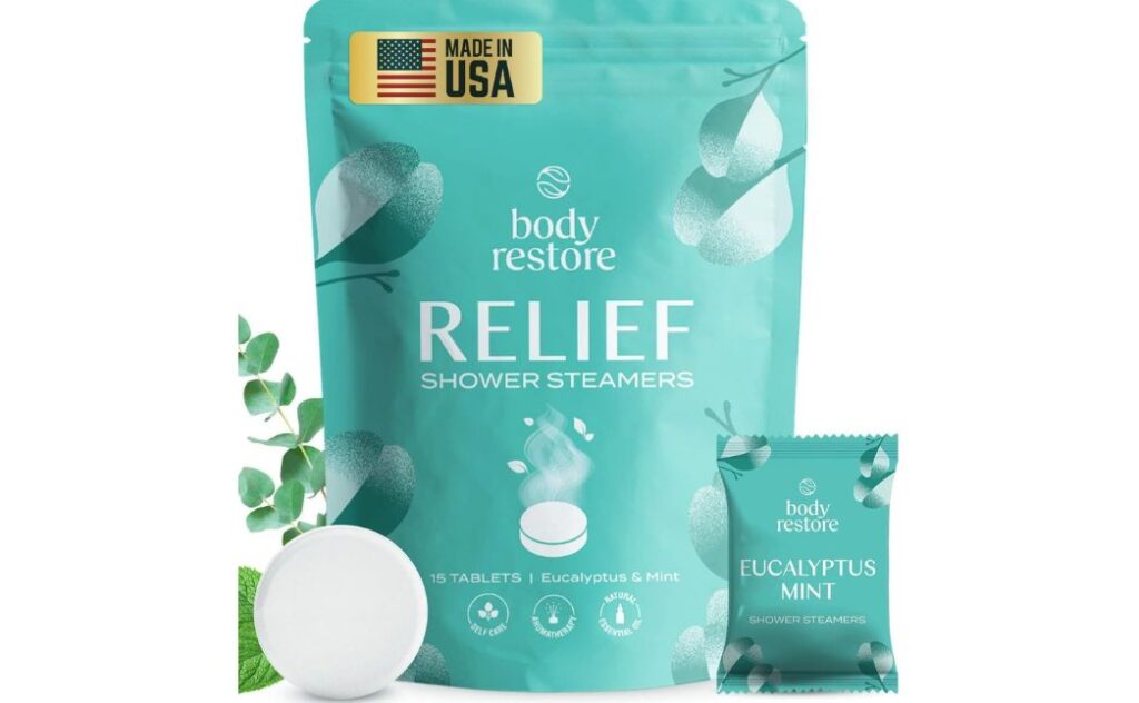 body restore relief shower steamers