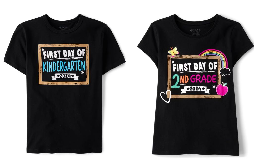 first day of school tees