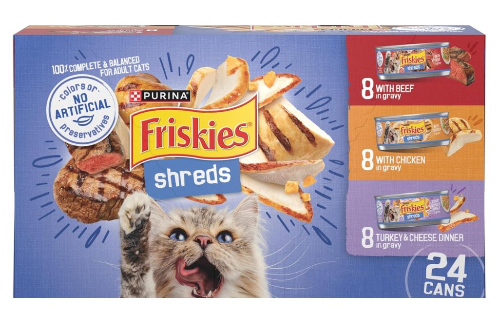 friskies shreds 24 cans