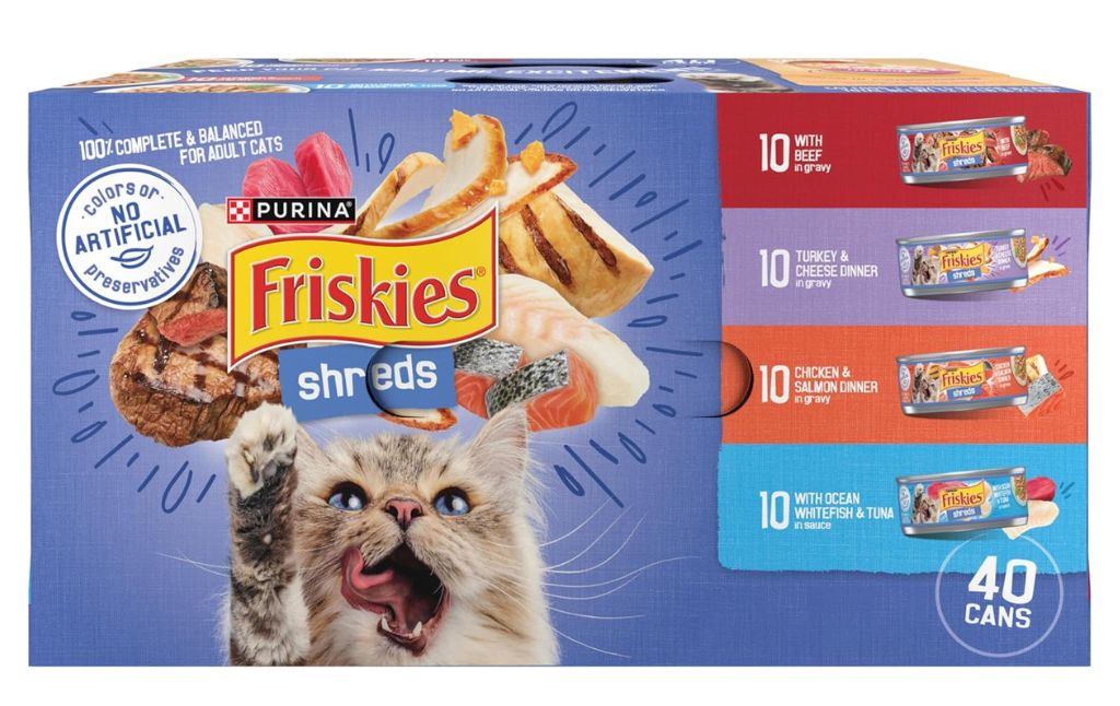 friskies shreds 40 cans