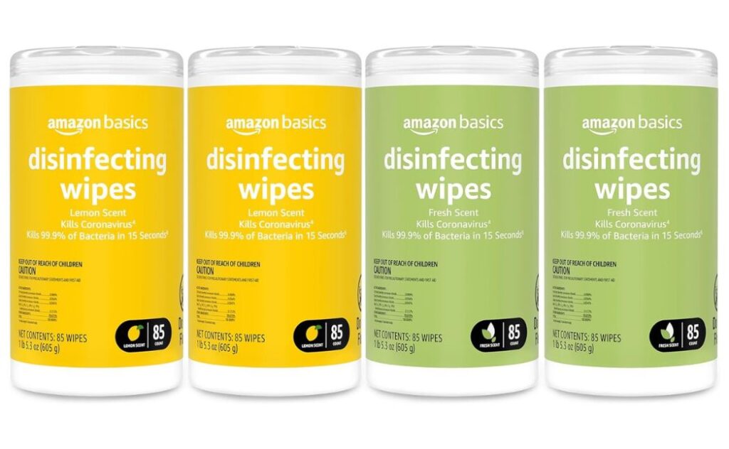 amazon basics disinfecting wipes