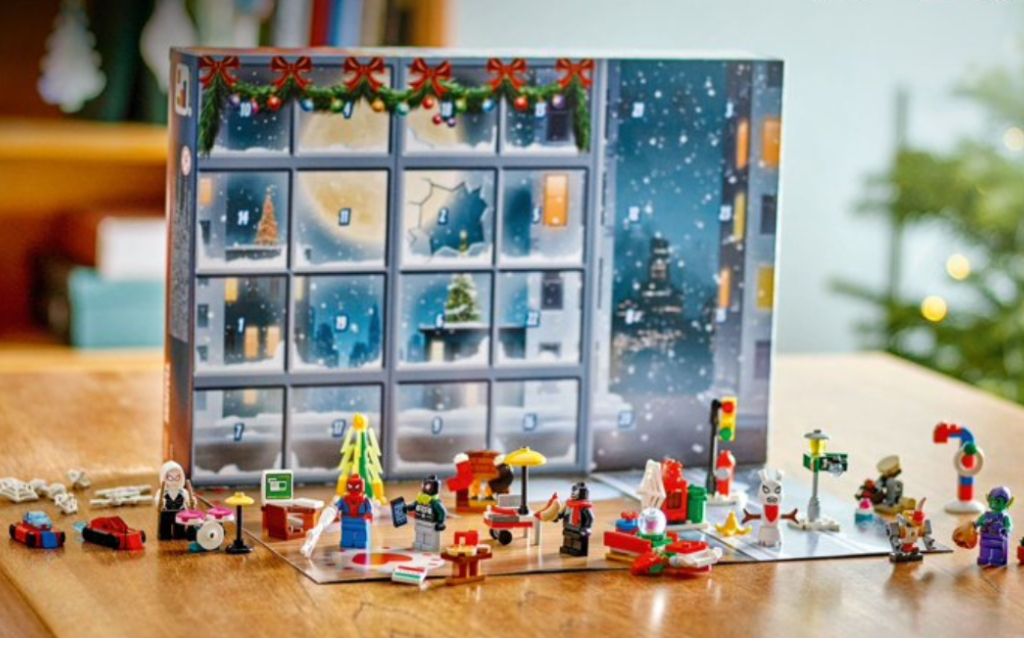 lego spiderman advent calendar 2024