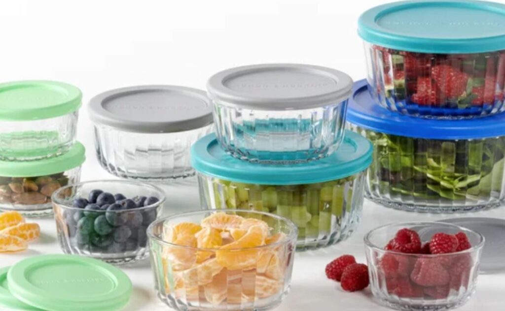 glass storage set