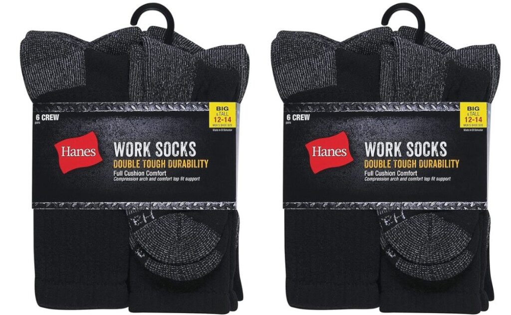 hanes work socks