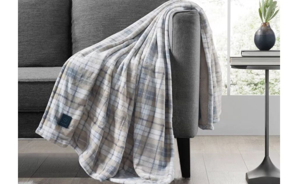 brookstone heated throw