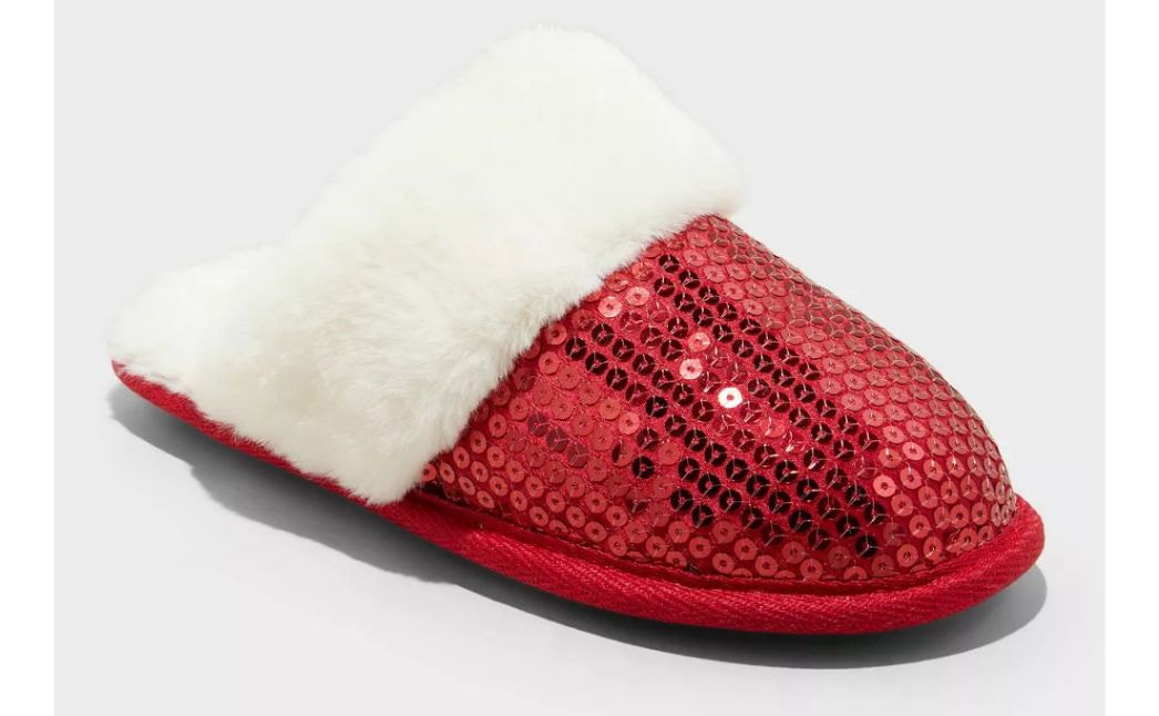 kids sequin slippers