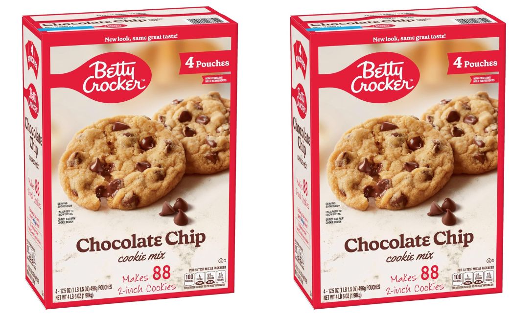 betty crocker chocolate chip cookie mix