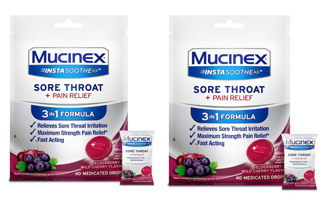 mucinex sore throat